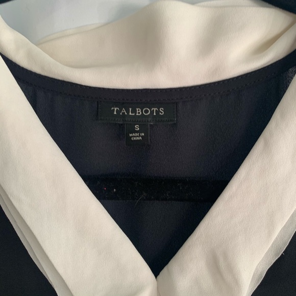 Small black & white Talbot sleeveless black top! - Picture 4 of 5